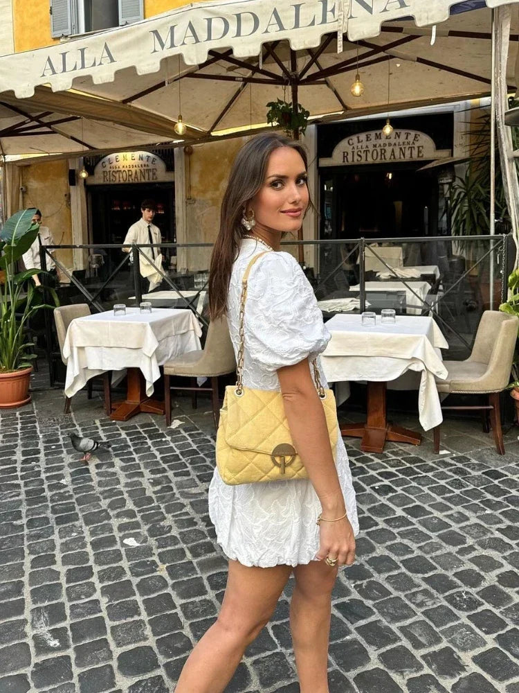 Elegant White Dress for Women with Exquisite Detailing - Versatile Summer Formal Dress for Casual and Special Occasions-5