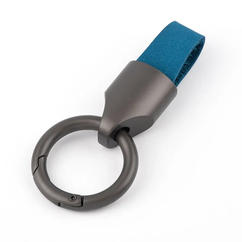 Cowhide Leather Keychain Carabiner Ring Regular Carry