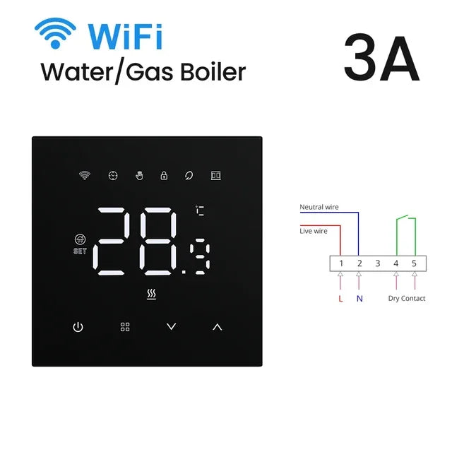 Thermostat Smart WiFi Autumn 2025 Heating And Boilers Voice Assistant Compatible Touchscreen Energy Saving