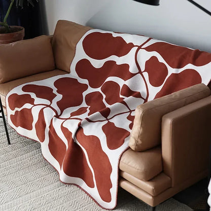 Plush Deluxe Sofa Bedspread Scandinavian Patterned Shawl Household Decor 2026 – Jacquard Imitation Cashmere Throw Blanket
