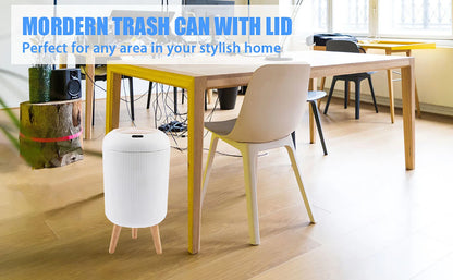 Motion Sensor Trash Can Compact Plastic Smart Bin Hands Free