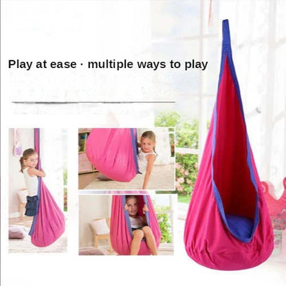 Kids Hanging Chair Parachute Cloth Swing Pod Travel-Friendly Indoor Courtyard Fall 2025 Cozy Inflatable Cushion