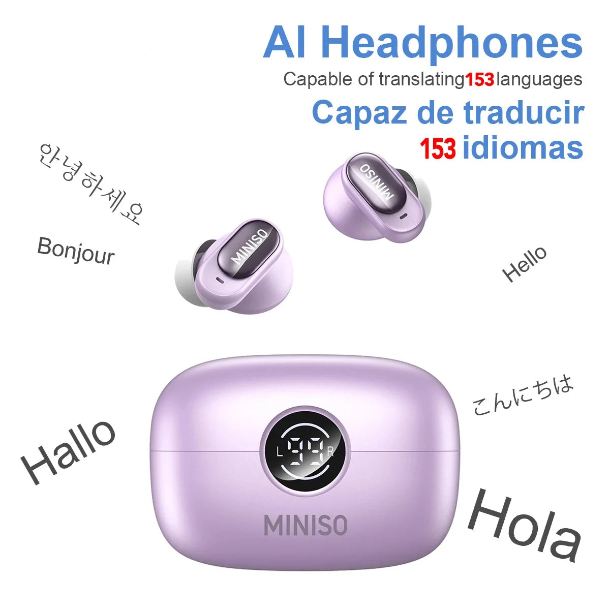 Cordless Earbuds AI Translator True Cordless In Ear Headphones Back to School 2026 Gift