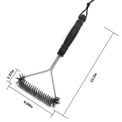 Kit of 2, 2026 – Stainless Steel BBQ Grill Brush Non-Stick Cleaning Device Heat Resistant