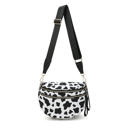 checkered nylon, box shape, travel and daily use – Multi-Use unisex crossbody bum bag
