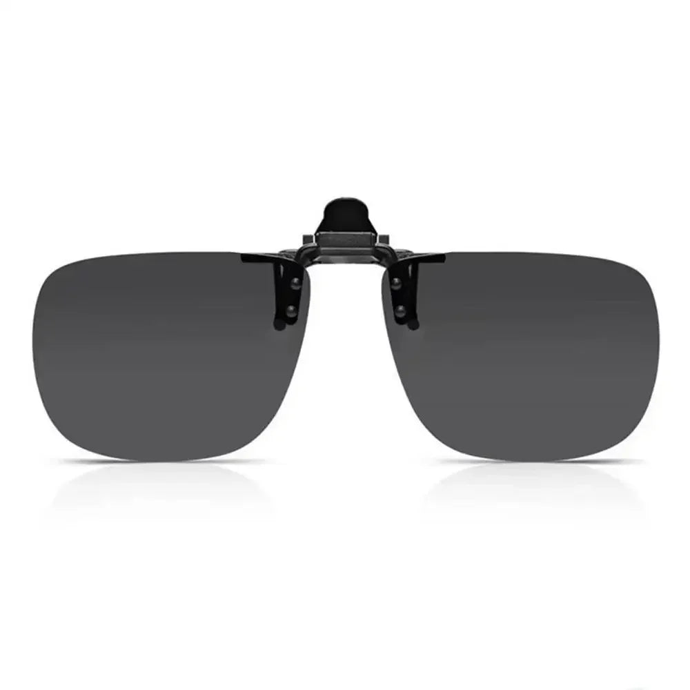 Clip-On2026 Edition Sunglasses Polarized UV400 Night Vision Driving Glasses Square Clip-Ons Anti-Glare Vintage Style