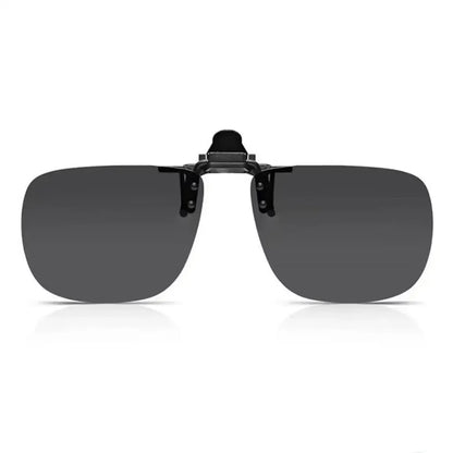 Clip-On2026 Edition Sunglasses Polarized UV400 Night Vision Driving Glasses Square Clip-Ons Anti-Glare Vintage Style