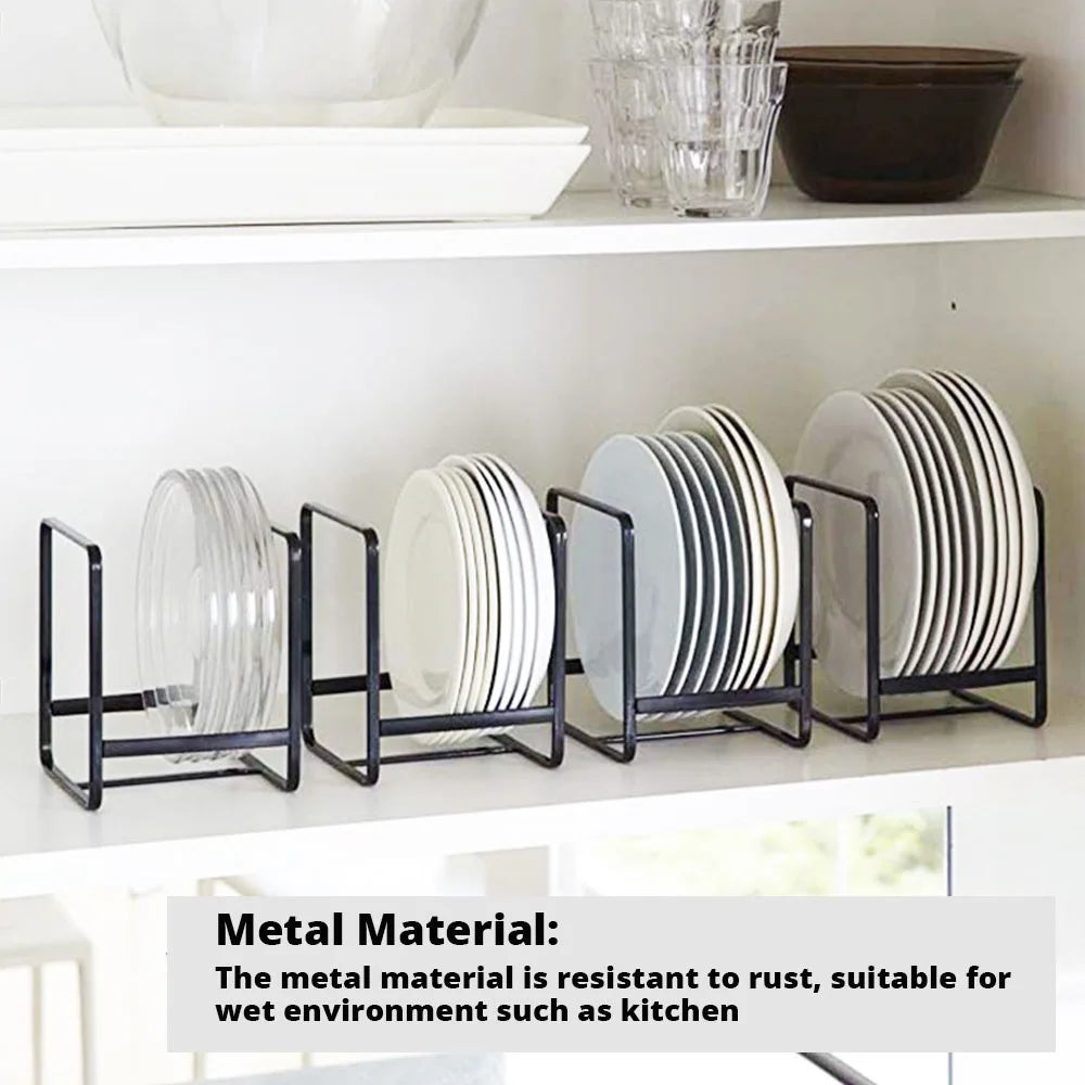Rack Plate Countertop Dish Organizer Metal Layered Drain