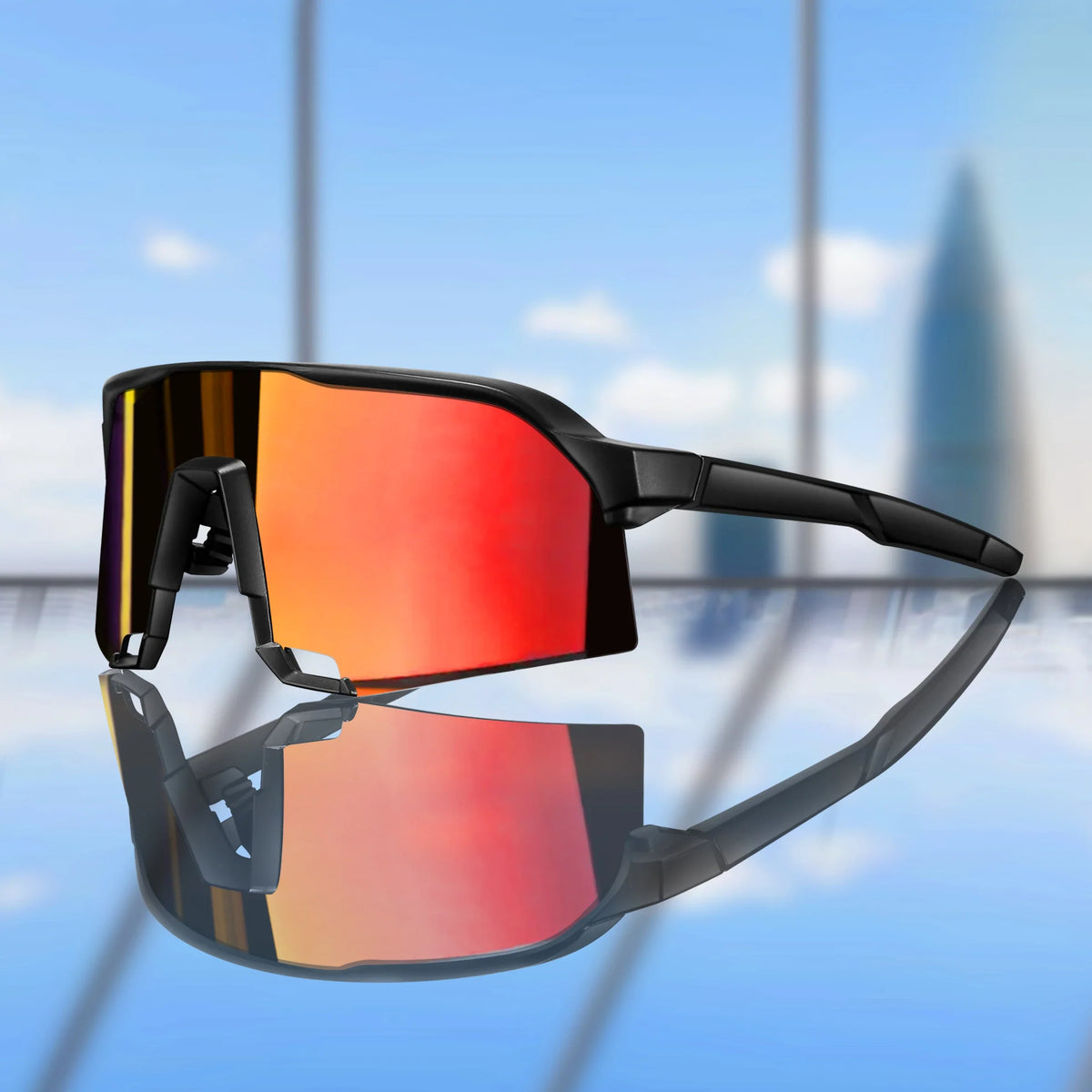 UV400 polycarbonate lenses, cycling, running, fishing – Light unisex sports sunglasses