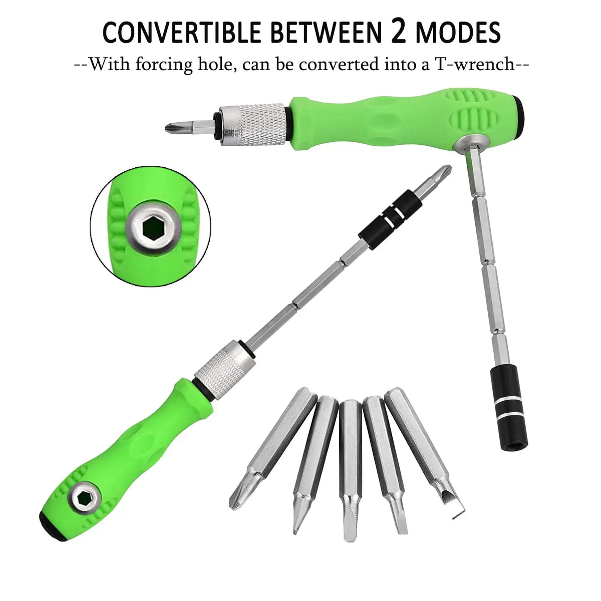 Screwdriver Kit Mini Device Kit Green Handle For DIY Household Repairs Fall 2025 TikTok Viral Gift