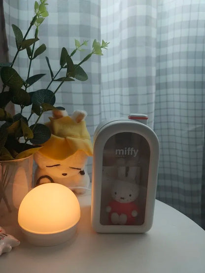 Humidifier Ultrasonic 380ml Doll Design Desktop Humidifier Back To School 2025 Quiet LED Mood Light Gift