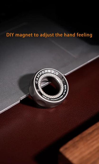 Ratchet Magnetic Fidget Ring Stainless Steel EDC Gift