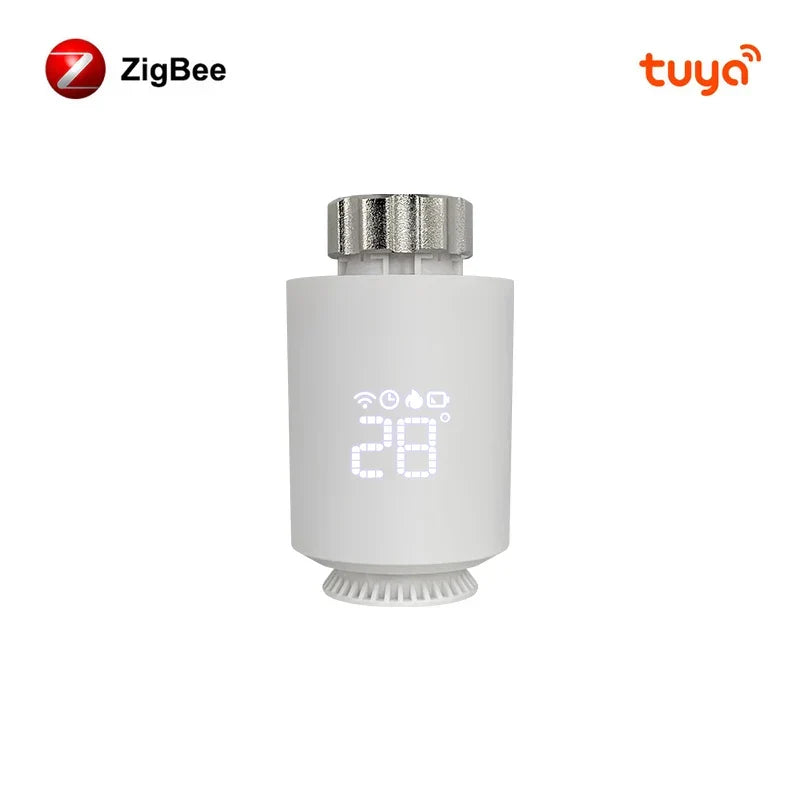 Thermostat Smart TRV Actuator ZigBee3.0 Radiator Valve Controller Voice Assistant Compatible Fall 2025 Gift