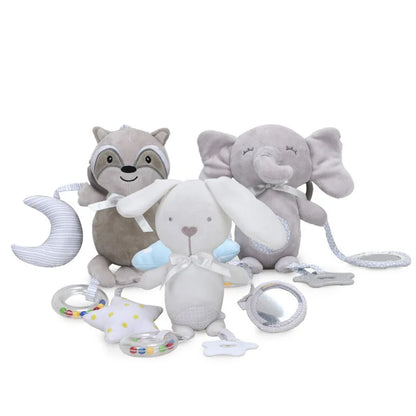 Elephant Plush Rattle Newborn Sensory Toys Plush Bell