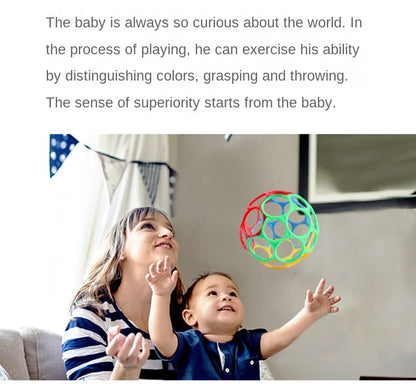 Baby Rattle Teether Ball Newborn Sensory Toys Plush Safe