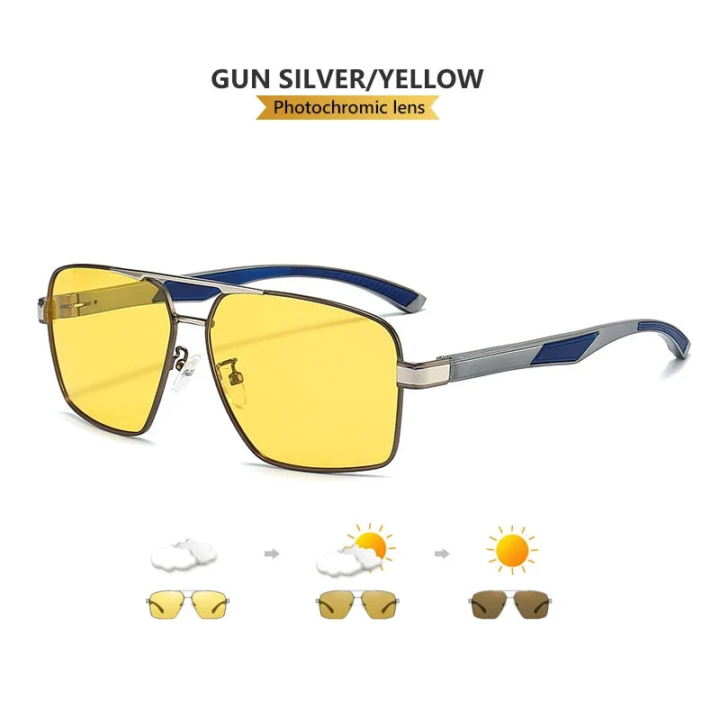 Sunglasses Photochromic Polarized Aviator UV400 Driving Glasses Night Vision Anti-Glare Fall 2026 Trend