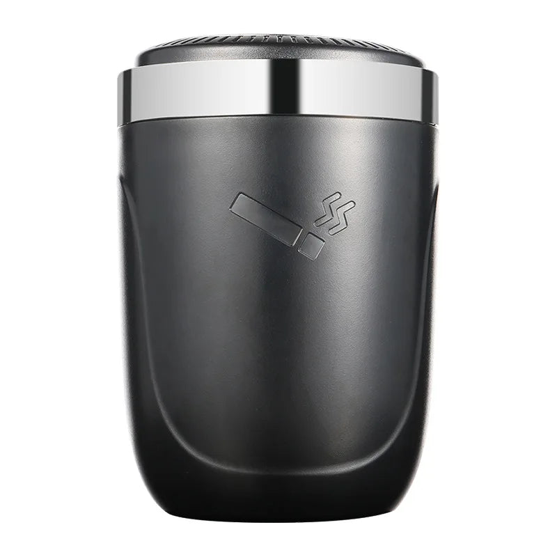 Car Ashtray One-Click Opening with LED Light - Splash Proof Alloy Liner, Vehicle Interior Accessory Fall 2026 Gift
