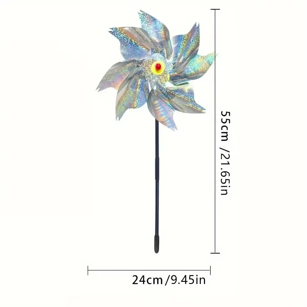 Repeller Bird Reflective Windmill Pinwheels 5 Pack Garden Deterrents For Yard And Orchard Backyard 2026 Eco-Friendly