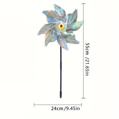 Repeller Bird Reflective Windmill Pinwheels 5 Pack Garden Deterrents For Yard And Orchard Backyard 2026 Eco-Friendly