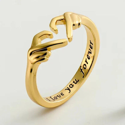 Heart Ring Hollow Double Layer Open Flexible Ring Romantic Jewelry Gift 2026 Valentine Gift Trend