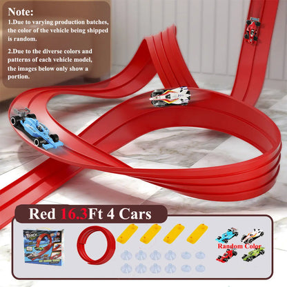 Kids Ramp Toy Back to School 2026 – Flexible DIY Double Race Track Kit Compatible 1/64 Cars
