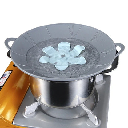 Pot Silicone Lid Spill Stopper Universal Anti Overflow Cover Kitchen Gadget Fall 2025 Keeps Stovetop Clean
