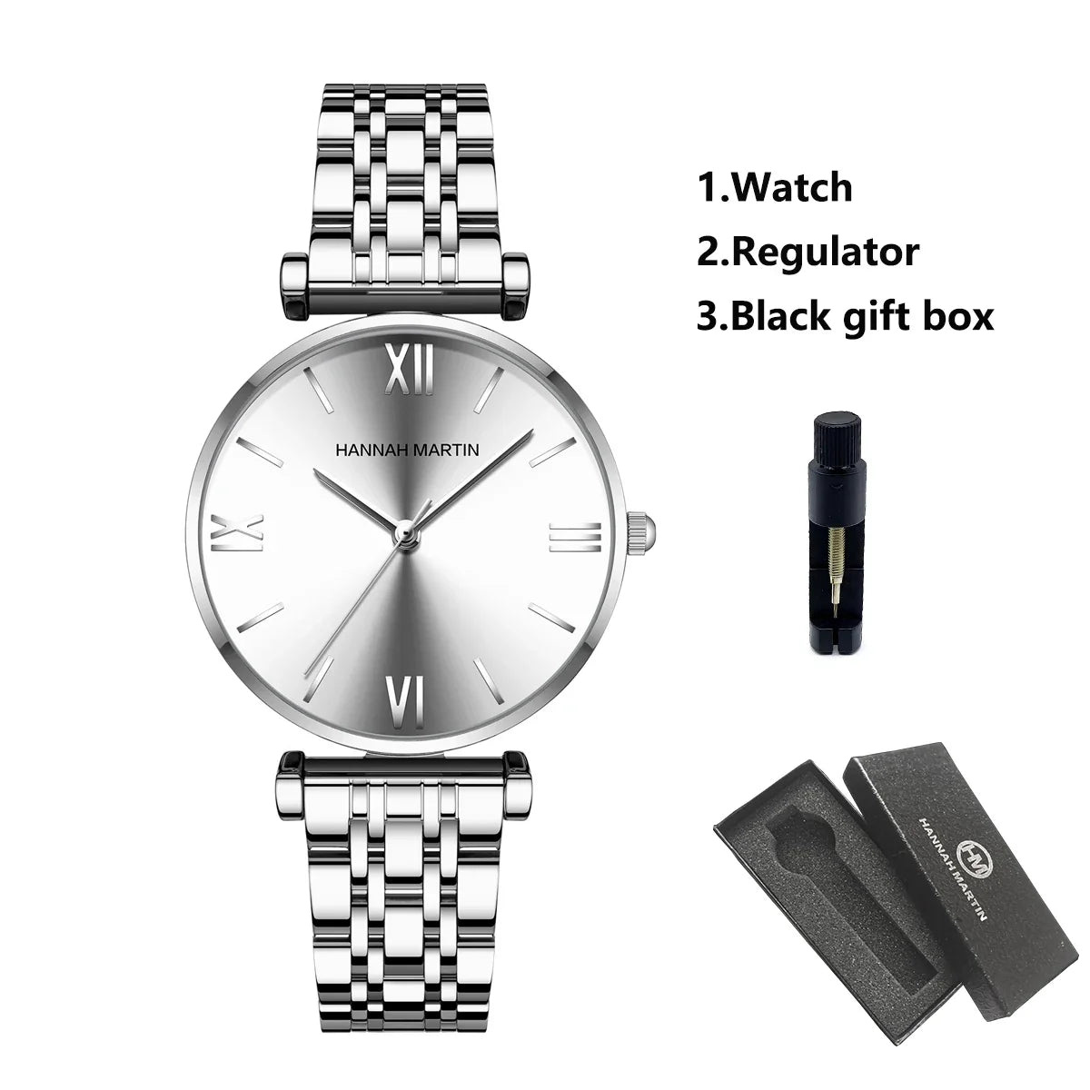 women's Timeless rose gold quartz wristwatch - stainless steel water-resistant minimalist round dial