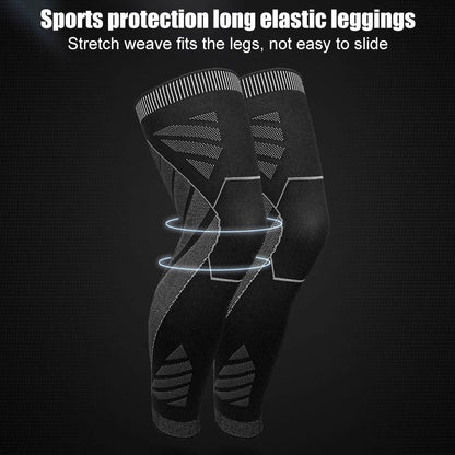 Pair 2026 – Full Leg Compression Sleeve Long Knee Support for Cycling Hiking Basketball