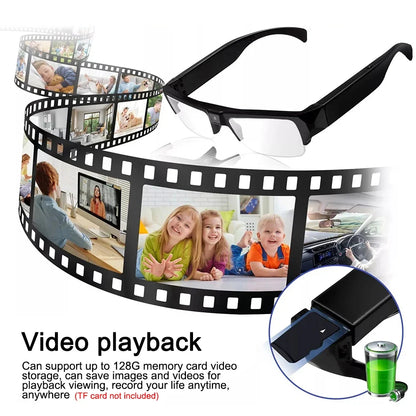1080P Mini Camera Smart Glasses Travel-Friendly Sports Glasses