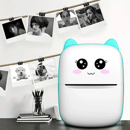 Mini Printer Thermal Ink-Free Travel-Friendly Sticker Printer