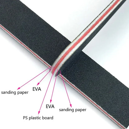 Nail Files 5 Piece Emery Board Kit Back to School 2026 Sandpaper Nail File Kit DIY Manicure