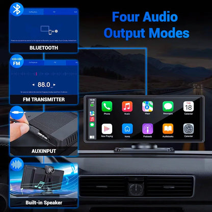 CarPlay2025 Edition Screen Universal Cordless CarPlay And Android Auto Car Stereo Head Unit With Mirror Cast WiFi Fall