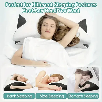 Foam Memory Cervical Neck Pillow Orthopedic Slow Rebound Support for Sleep & Relaxation