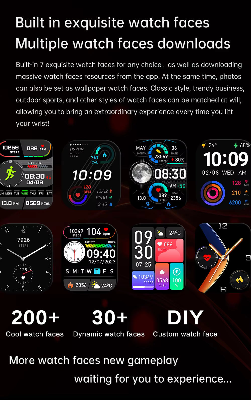 Health 2025 Smartwatch BP+ECG+HRV+BG Monitor with SpO2, Heart Rate, Sleep & Fitness Tracking