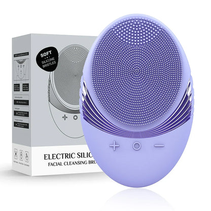 Motor-Driven Silicone Facial Cleansing Brush Sonic Vibration For Deep Cleaning And Gentle Exfoliation Spring 2026 Trend