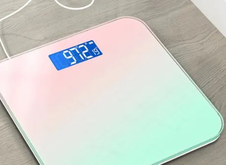 Body Digital Scale Gradient Glass 26 x 26 cm Bathroom Weight Scale Fall 2025 Accurate LED Display