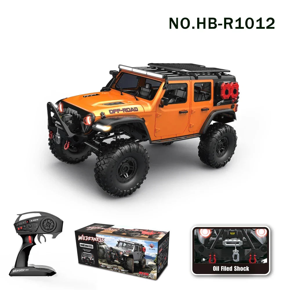 Car RC 4WD Off-Road Rock Crawler LED Lights 2.4G Proportional Control USB Charging Fall 2025 Gift Idea