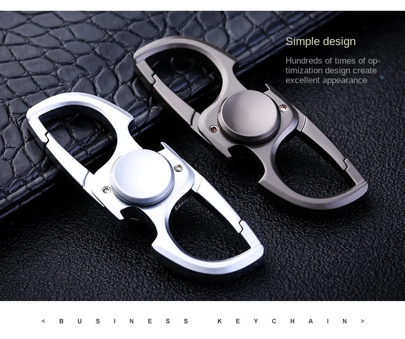 Fidget2025 Edition Spinner Keychain Stainless Steel EDC Gift