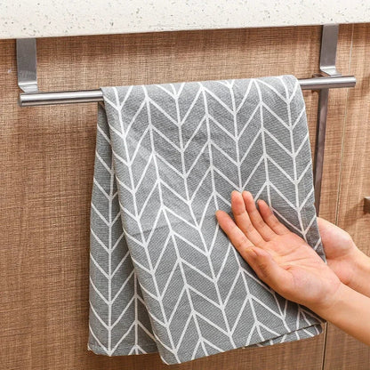 Stainless Steel Towel Rack Organizer - 3PCS Household Organizers for Bathroom & Kitchen, Wall Mounted