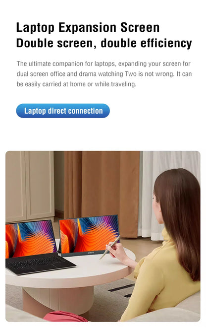 Travel-Friendly Monitor 14.1 Inch Touch IPS HDR10 Second Screen