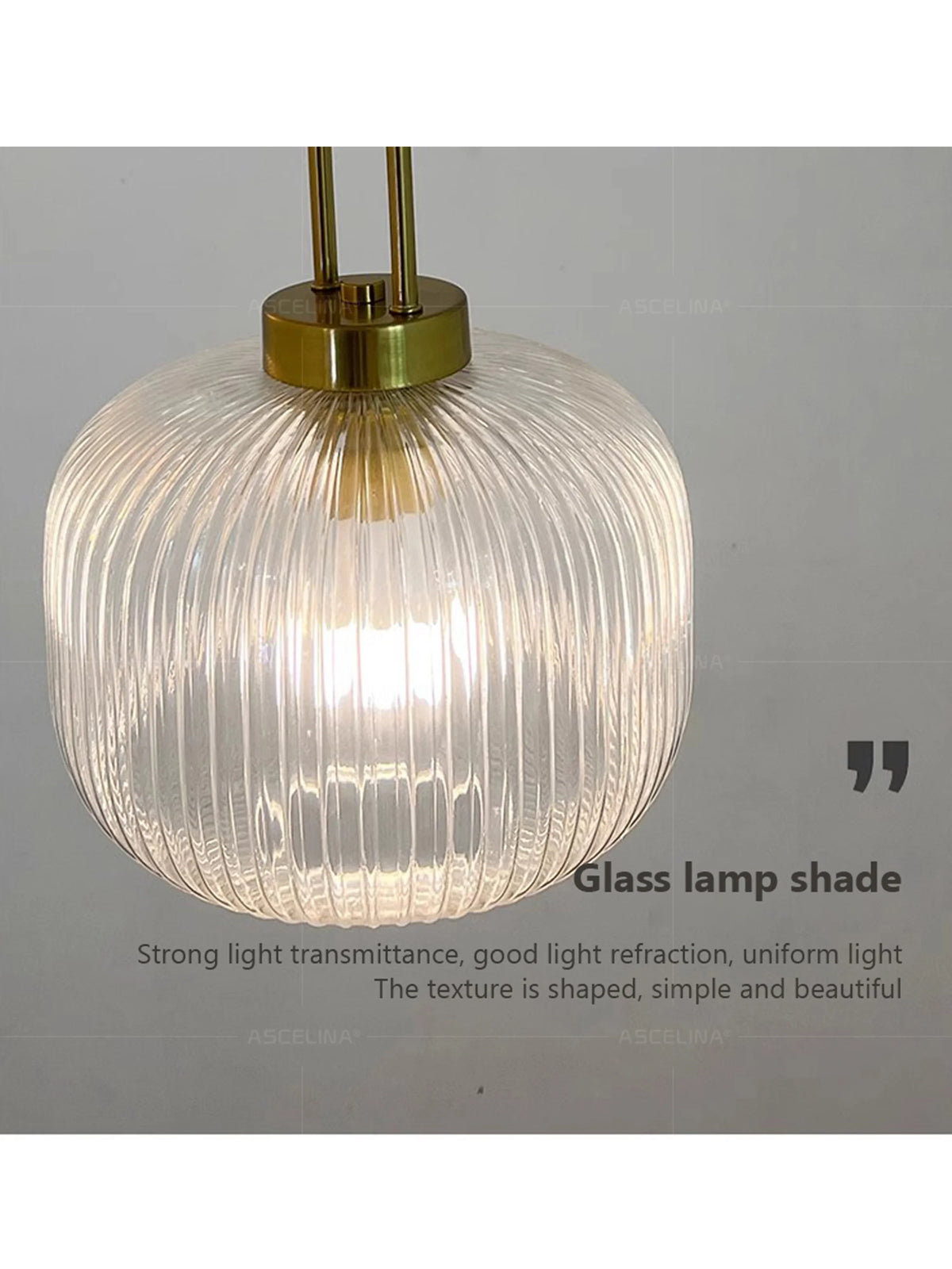 Japandi Glass Pendant Light Japanese Scandinavian Hanging Lamp Warm