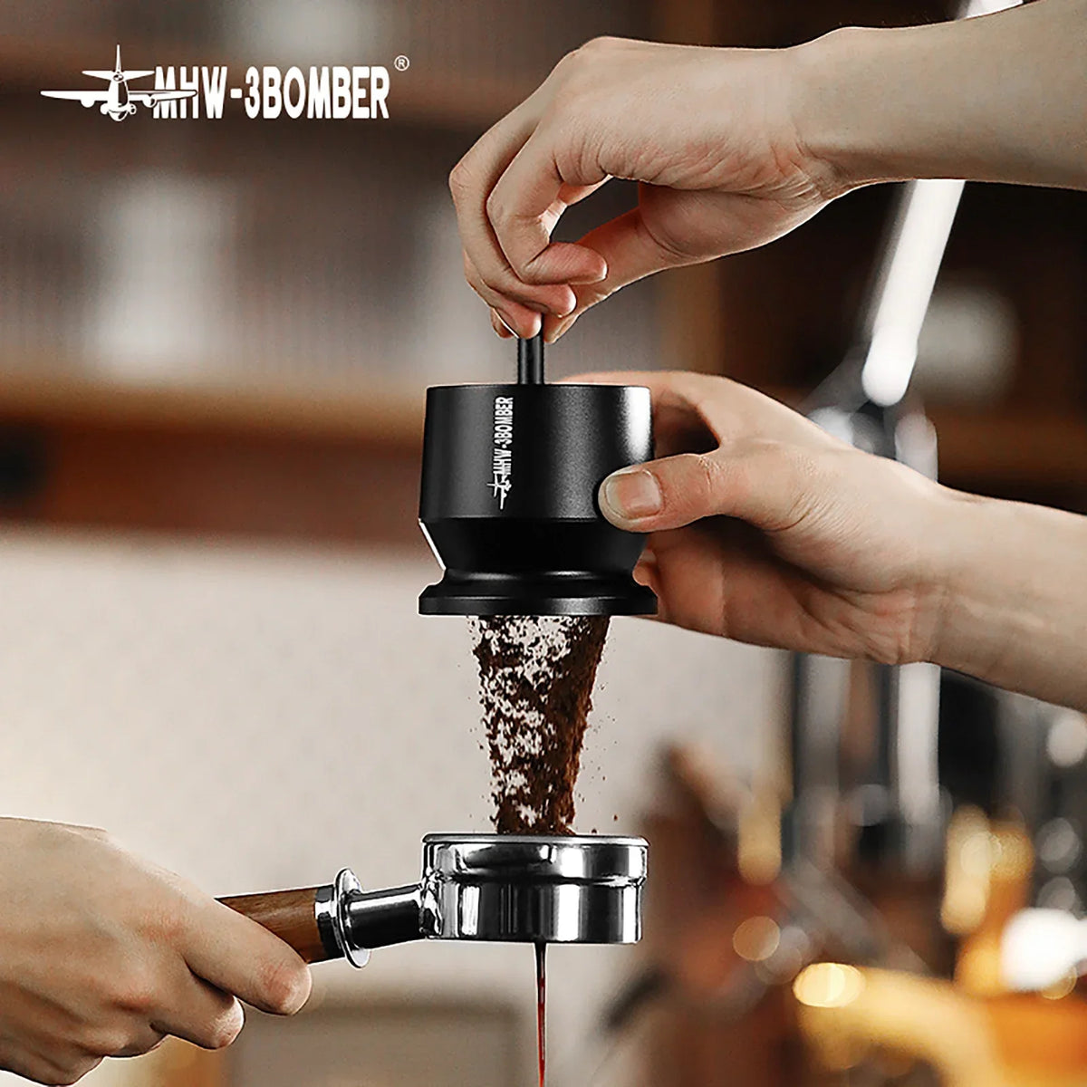 Espresso Dosing Funnel 58mm Aluminum Alloy Dosing Cup Barista Device Fall 2025 Precise Anti Splash