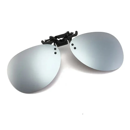 Clip-On2026 Edition Sunglasses Polarized UV400 Night Vision Driving Glasses Square Clip-Ons Anti-Glare Vintage Style