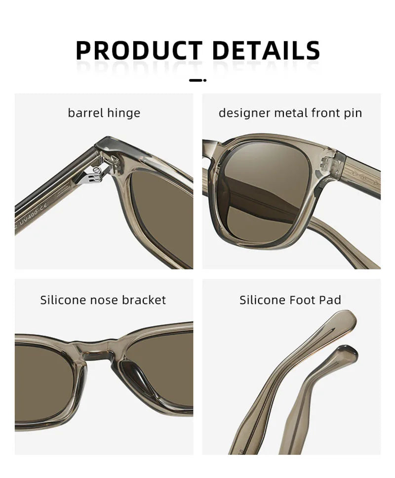 UV400 gradient lenses, vintage style, travel and beach – Retro square unisex sunglasses
