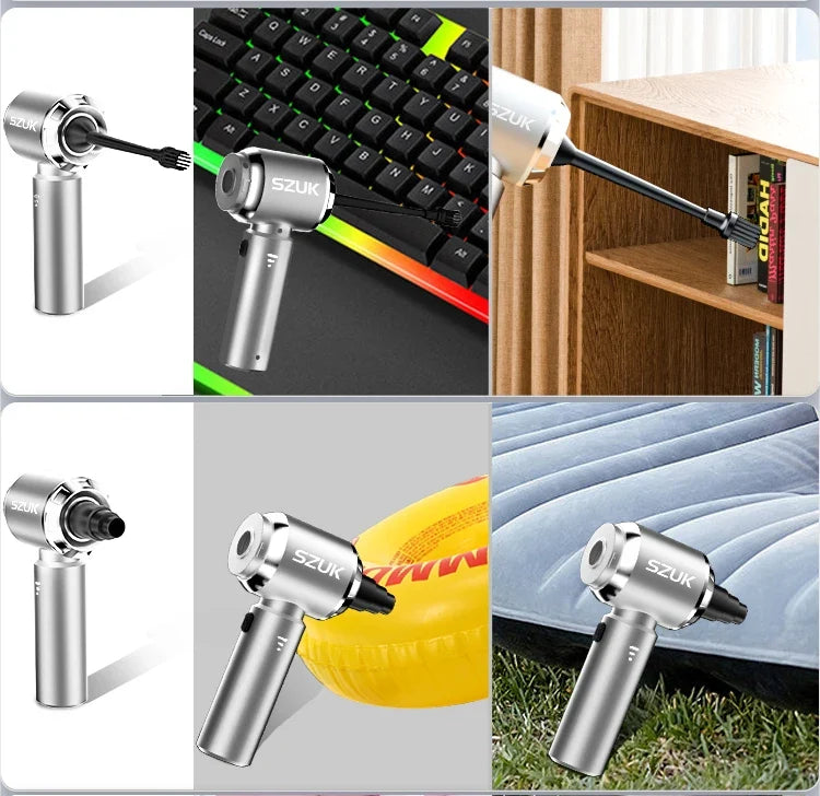 Car Vacuum Cleaner Cordless Mini Hand-Held Strong 6000mAh