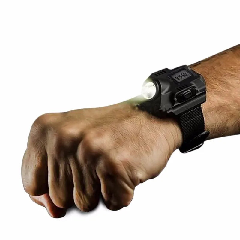 Travel-Friendly Wrist Light USB Battery-Powered Tactical LED Handsfree