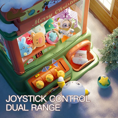 Christmas Doll Claw Machine Top-Grade Kit C - Coin Operated Fun Toy for Kids, Festive Gift Idea