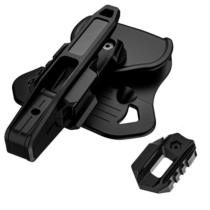 Pistol Nylon Belt Holster - Universal Fit for Double Stack 9mm Handguns, Airsoft and Outdoor Carry