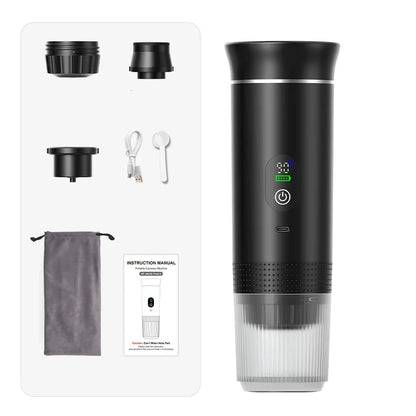 Travel-Friendly Espresso Machine Cordless 3 In 1 Travel Car Camp