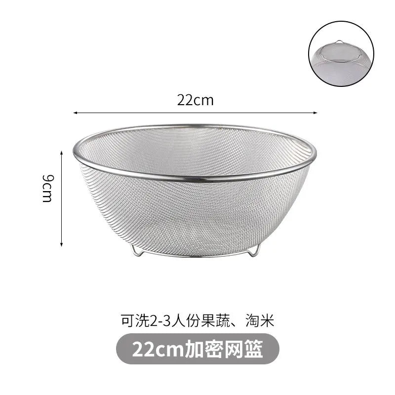 Stainless Steel Drain Basket Colander and Strainer, Spring Cleaning 2026 Eco Friendly Kitchen Device